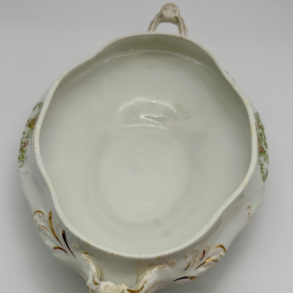 Antique Homer Laughlin, White Granite, Porcelain Covered Casserole, Transferware - Picture 7 of 16
